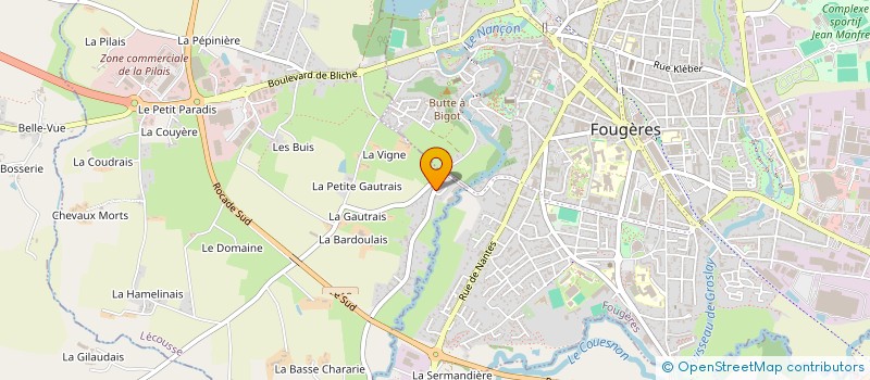 localisation de l'entreprise MONSIEUR JOEL DELALANDE  LECOUSSE