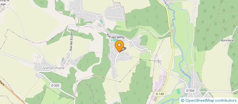 localisation de l'entreprise MONSIEUR JOEL DELAMARE  VANDRIMARE