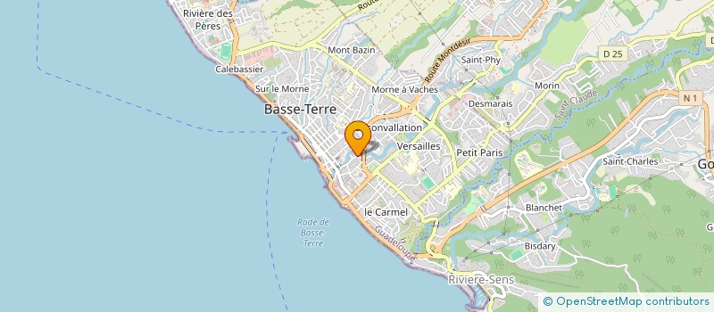 localisation de l'entreprise MONSIEUR JOEL DELANNAY à BASSE-TERRE