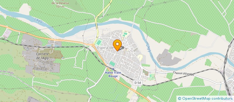 localisation de l'entreprise MONSIEUR JOEL DELATTRE  ESPIRA-DE-L'AGLY