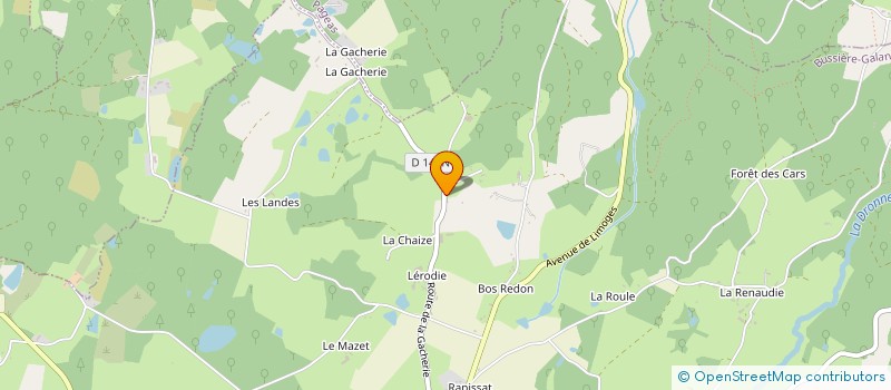 localisation de l'entreprise MONSIEUR JOEL DELAUTRETTE à BUSSIERE-GALANT