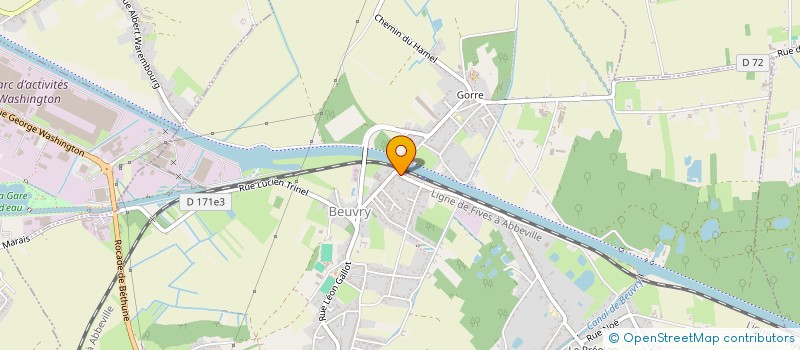 localisation de l'entreprise MONSIEUR JOEL DELOMEZ  BEUVRY