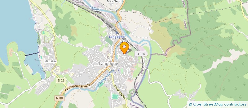 localisation de l'entreprise MONSIEUR JOEL DELORME  LANGOGNE