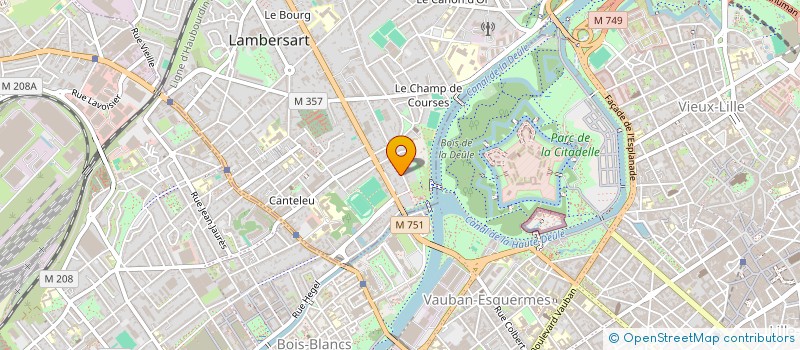 localisation de l'entreprise MONSIEUR JOEL DESCAMPS  LAMBERSART