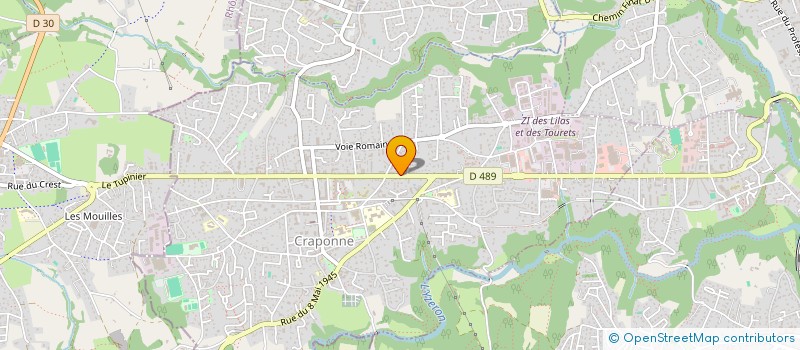 localisation de l'entreprise MONSIEUR JOEL DESPLECHIN  CRAPONNE