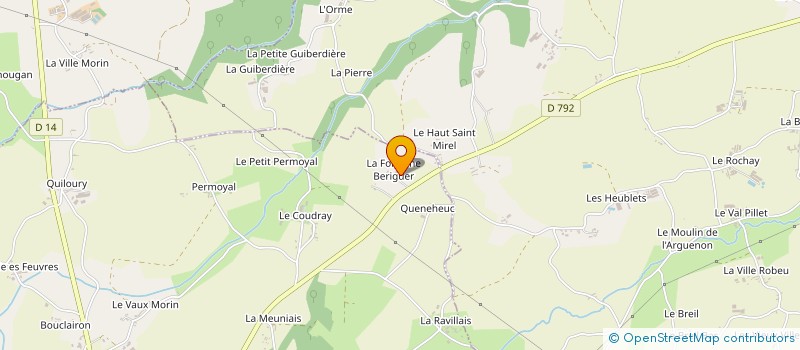 localisation de l'entreprise MONSIEUR JOEL DESSAUDES à LE MENE