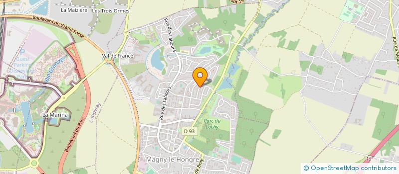 localisation de l'entreprise MONSIEUR JOEL DIEUDONNE EPALLE  MAGNY-LE-HONGRE