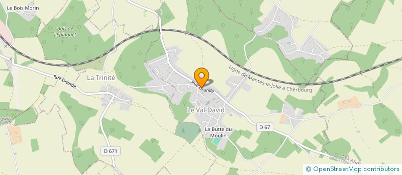 localisation de l'entreprise MONSIEUR JOEL DILOCTY  LE VAL-DAVID