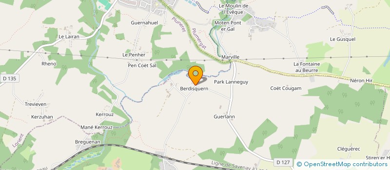 localisation de l'entreprise MONSIEUR JOEL DREAU  PLOUGOUMELEN