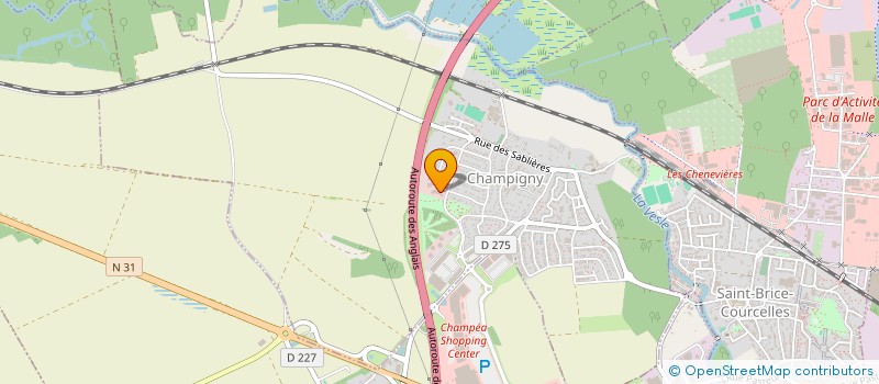 localisation de l'entreprise MONSIEUR JOEL DUCHENE  CHAMPIGNY