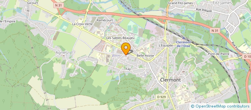 localisation de l'entreprise MONSIEUR JOEL DUCHET à CLERMONT
