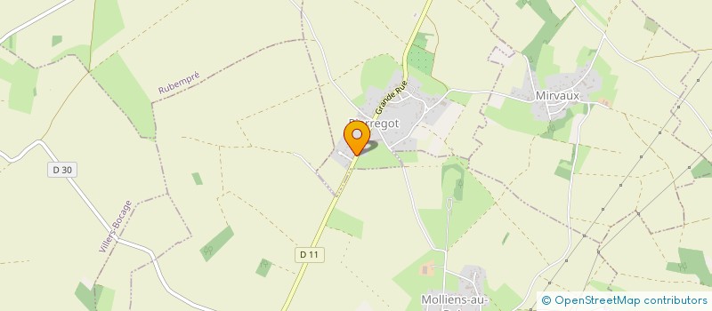 localisation de l'entreprise MONSIEUR JOEL DUFRESNE  PIERREGOT