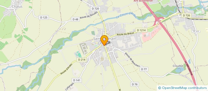 localisation de l'entreprise MONSIEUR JOEL DUMETZ  SAINT-GERMAIN-LEMBRON