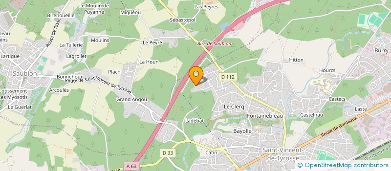 localisation de l'entreprise MONSIEUR JOEL DUPLE  SAINT-VINCENT-DE-TYROSSE