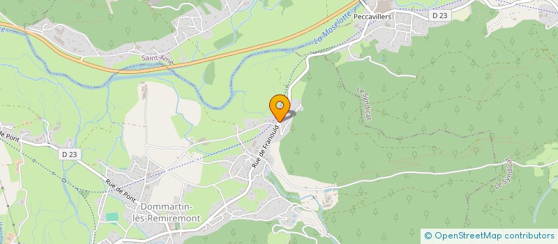 localisation de l'entreprise MONSIEUR JOEL DURAND  DOMMARTIN-LES-REMIREMONT