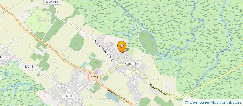 localisation de l'entreprise MONSIEUR JOEL DUZON  SAINT-JUST-LUZAC