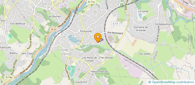 localisation de l'entreprise MONSIEUR JOEL EVRARD à CONDAT-SUR-VIENNE