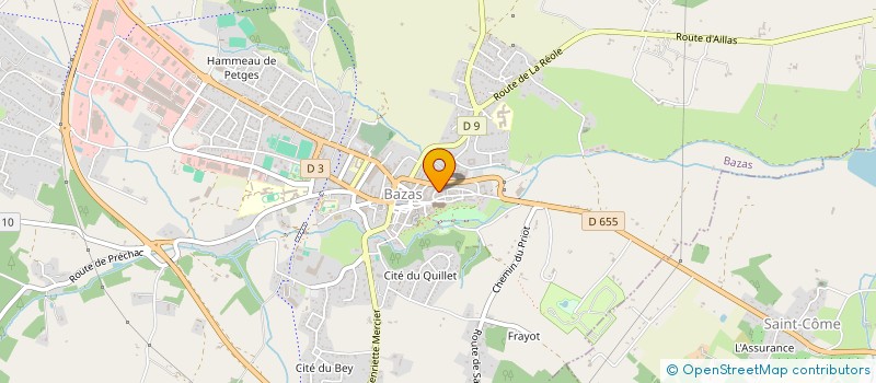 localisation de l'entreprise MONSIEUR JOEL FARGEOT  BAZAS