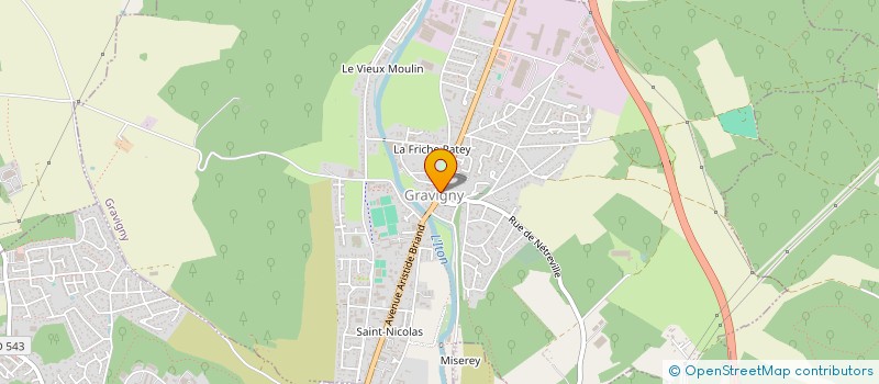 localisation de l'entreprise MONSIEUR JOEL FAUVARQUE à GRAVIGNY