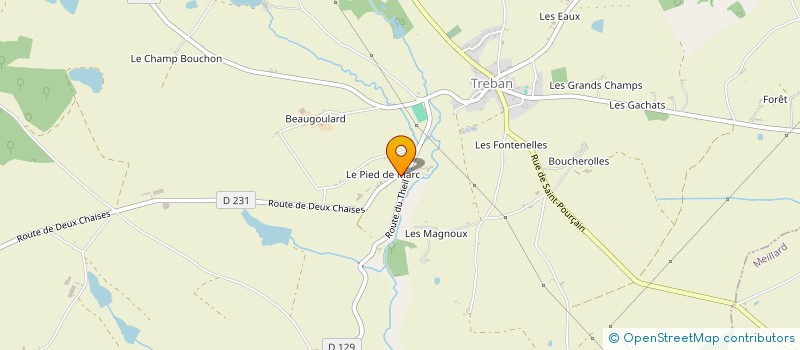 localisation de l'entreprise MONSIEUR JOEL FAYARD à TREBAN