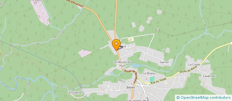 localisation de l'entreprise MONSIEUR JOEL FILLEAU  BELIN-BELIET