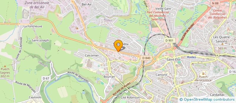localisation de l'entreprise MONSIEUR JOEL FIRMIGNAC à RODEZ