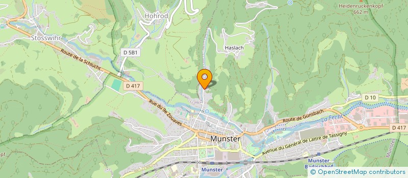 localisation de l'entreprise MONSIEUR JOEL FLORENCE  MUNSTER