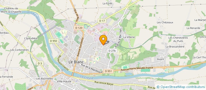 localisation de l'entreprise MONSIEUR JOEL FOLENS à LE BLANC