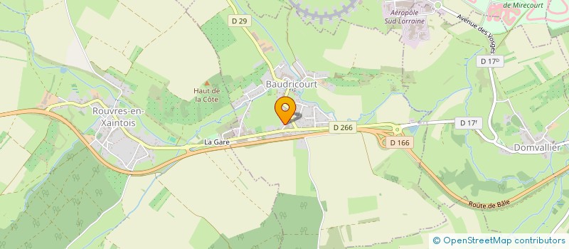 localisation de l'entreprise MONSIEUR JOEL FONTES  BAUDRICOURT