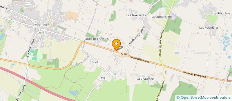 localisation de l'entreprise MONSIEUR JOEL FOUQUEREAU  BRAIN-SUR-ALLONNES