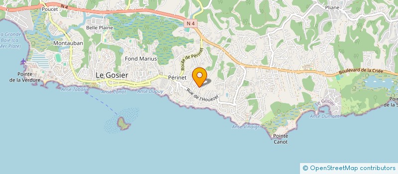 localisation de l'entreprise MONSIEUR JOEL FRANC  LE GOSIER