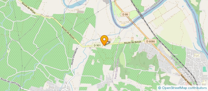 localisation de l'entreprise MONSIEUR JOEL FRANTZ  SAINT-PAULET-DE-CAISSON