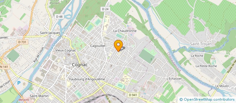 localisation de l'entreprise MONSIEUR JOEL FREDERIC à COGNAC