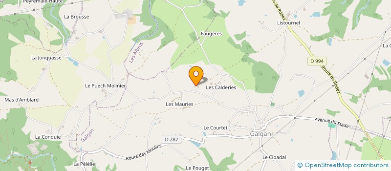 localisation de l'entreprise MONSIEUR JOEL FROMENT  ROUSSENNAC