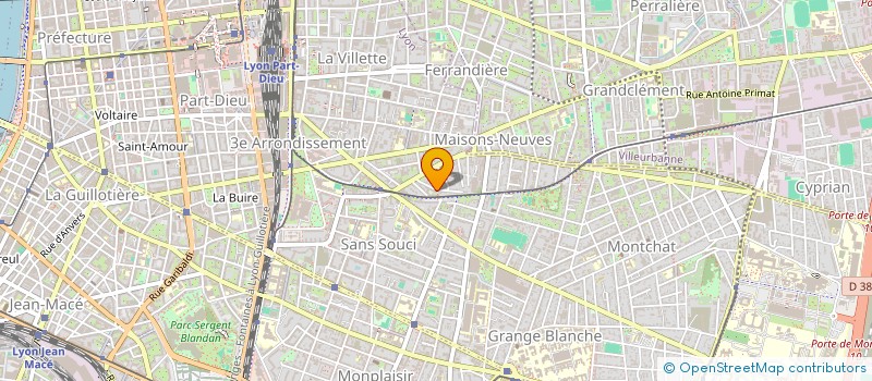 localisation de l'entreprise MONSIEUR JOEL FRONTON  LYON