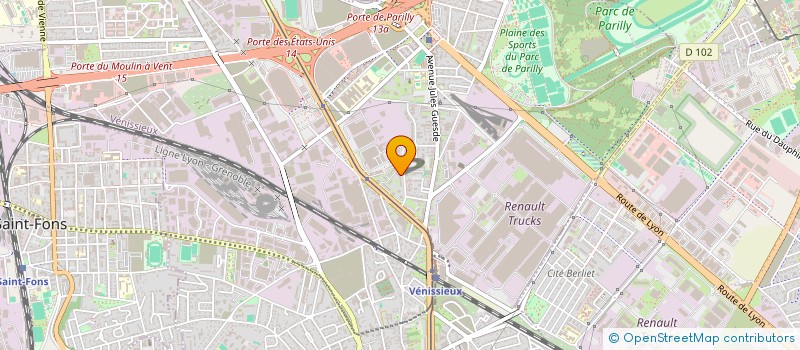 localisation de l'entreprise MONSIEUR JOEL GALENT  VENISSIEUX