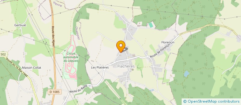 localisation de l'entreprise MONSIEUR JOEL GANET  FLACHERES