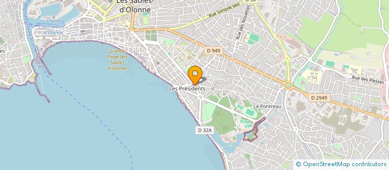 localisation de l'entreprise MONSIEUR JOEL GAUTHEROT à LES SABLES D'OLONNE