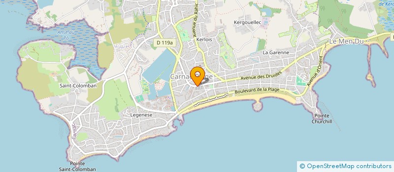 localisation de l'entreprise MONSIEUR JOEL GAUTHIER JOUBAUD  CARNAC