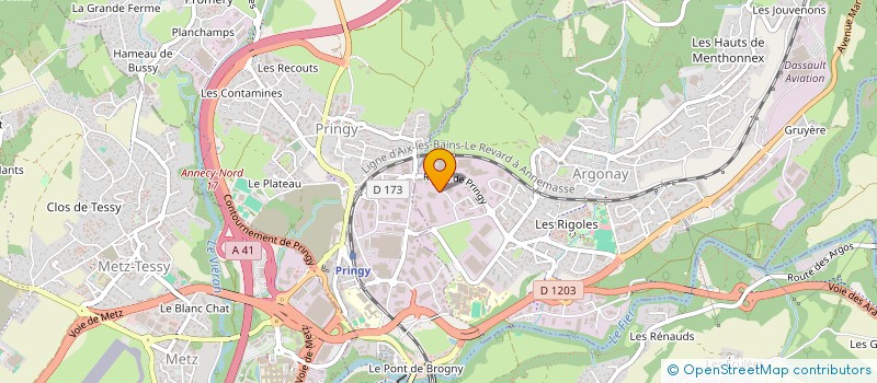 localisation de l'entreprise MONSIEUR JOEL GENET à ARGONAY