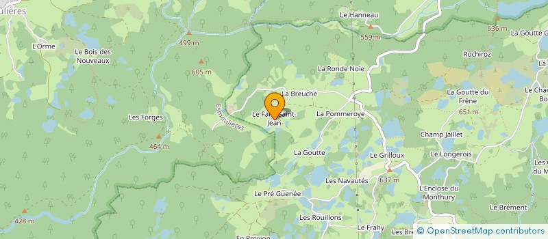 localisation de l'entreprise MONSIEUR JOEL GENEY  SERVANCE-MIELLIN