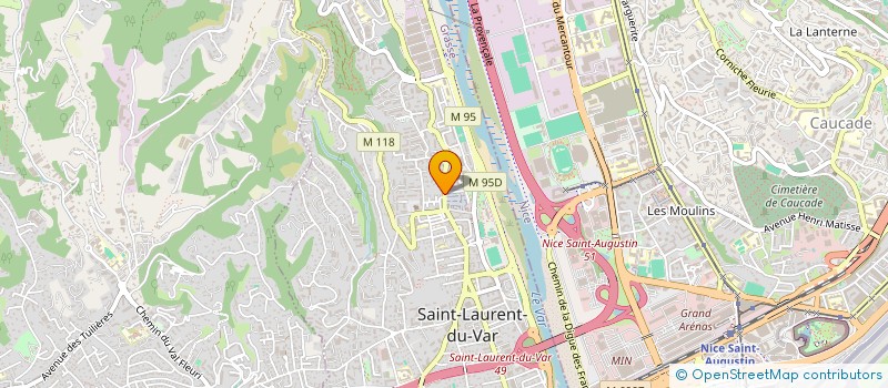 localisation de l'entreprise MONSIEUR JOEL GIAUFER à SAINT-LAURENT-DU-VAR