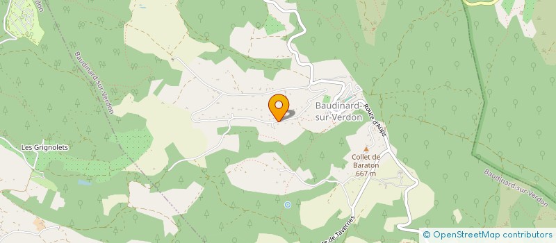 localisation de l'entreprise MONSIEUR JOEL GIORDANO à BAUDINARD-SUR-VERDON