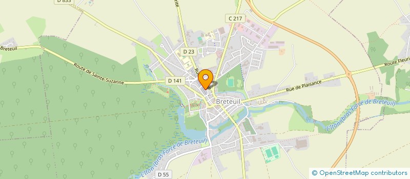 localisation de l'entreprise MONSIEUR JOEL GODARD  BRETEUIL