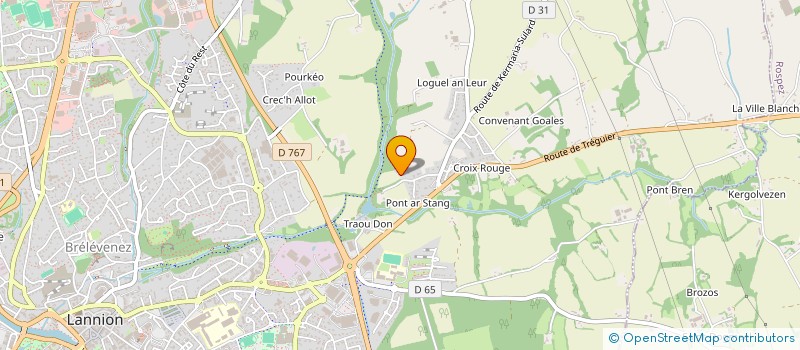 localisation de l'entreprise MONSIEUR JOEL GODE à LANNION