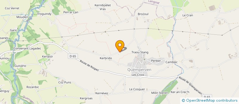 localisation de l'entreprise MONSIEUR JOEL GOMES  QUEMPERVEN