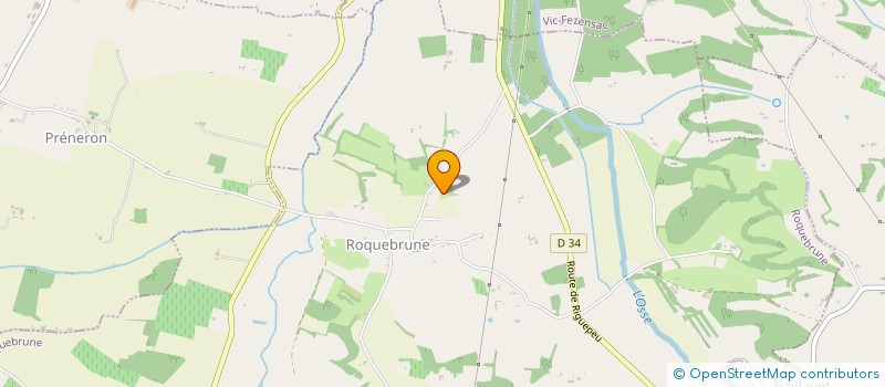 localisation de l'entreprise MONSIEUR JOEL GOSSELIN  ROQUEBRUNE