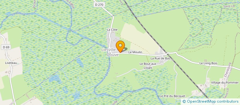 localisation de l'entreprise MONSIEUR JOEL GOUDARD  LIESVILLE-SUR-DOUVE