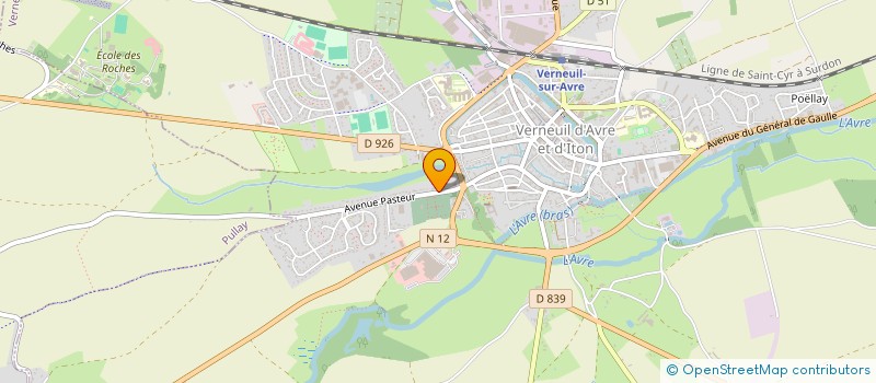 localisation de l'entreprise MONSIEUR JOEL GOULARD  VERNEUIL D'AVRE ET D'ITON