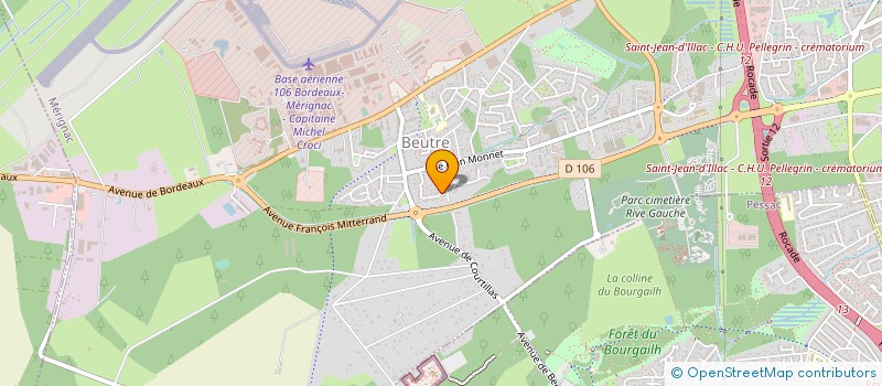 localisation de l'entreprise MONSIEUR JOEL GRELLET à MERIGNAC